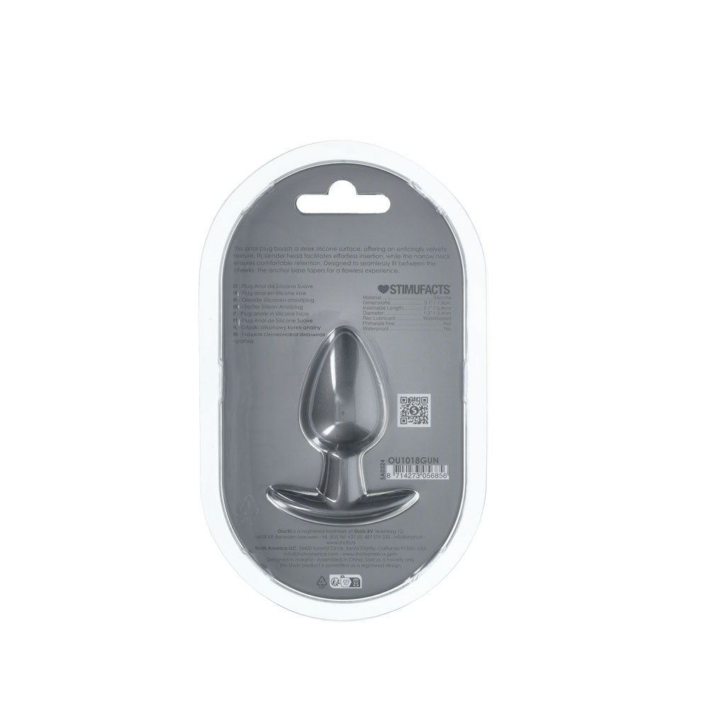 Buy OUCH! Anal Plug - Medium - Gun Metal - Gun Metal Grey 7.9 cm Medium Butt Plug at NZ’s Mega Adult Toys Store. Discover premium sex toys with discreet shipping at the best price in NZ