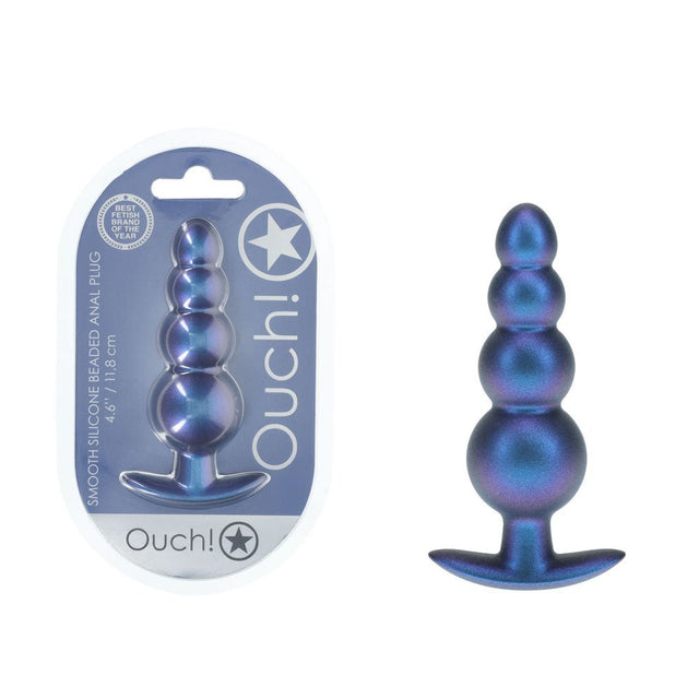 Buy OUCH! Beaded Anal Plug - Metallic Blue - Metallic Blue 11.7 cm Butt Plug at NZ’s Mega Adult Toys Store. Discover premium sex toys with discreet shipping at the best price in NZ