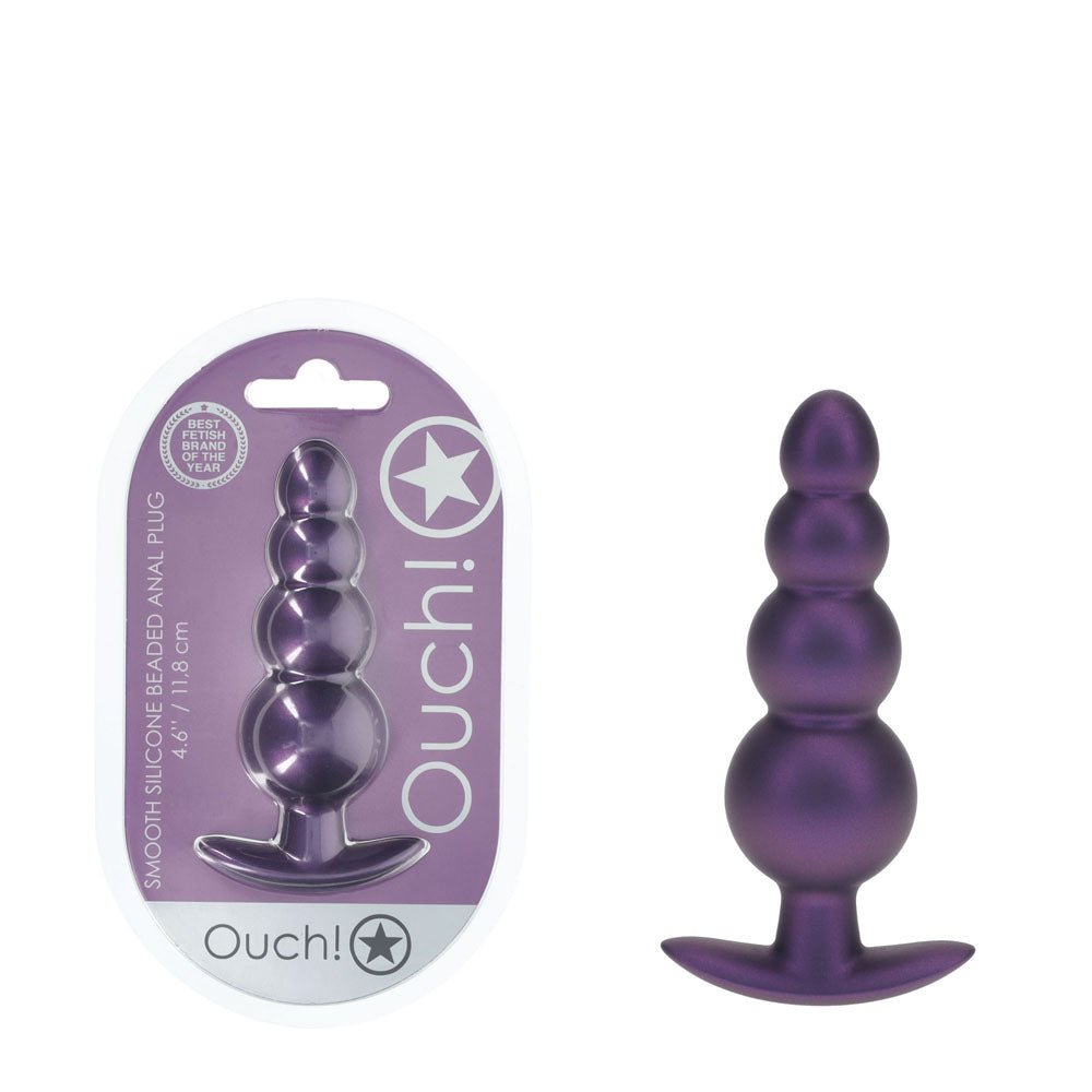 Buy OUCH! Beaded Anal Plug - Metallic Purple - Metallic Purple 11.7 cm Butt Plug at NZ’s Mega Adult Toys Store. Discover premium sex toys with discreet shipping at the best price in NZ