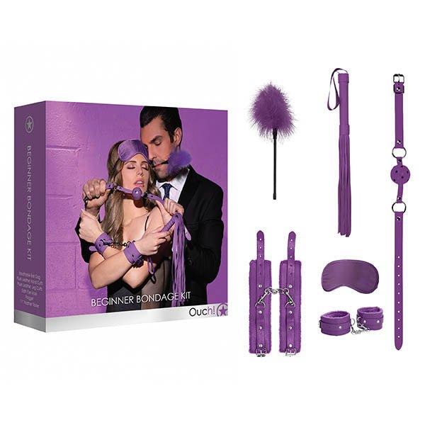 Buy Ouch! Beginners Bondage Kit - Purple - 5 Piece Set at NZ’s Mega Adult Toys Store. Discover premium sex toys with discreet shipping at the best price in NZ