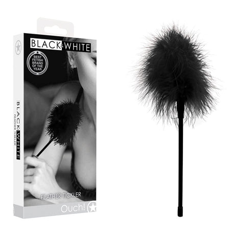 Buy OUCH! Black & White Feather Tickler - Black Feather Crop at NZ’s Mega Adult Toys Store. Discover premium sex toys with discreet shipping at the best price in NZ