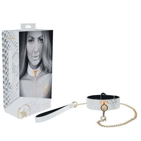 Buy OUCH! Florence Collection - Collar with Leash - White Restraint at NZ’s Mega Adult Toys Store. Discover premium sex toys with discreet shipping at the best price in NZ