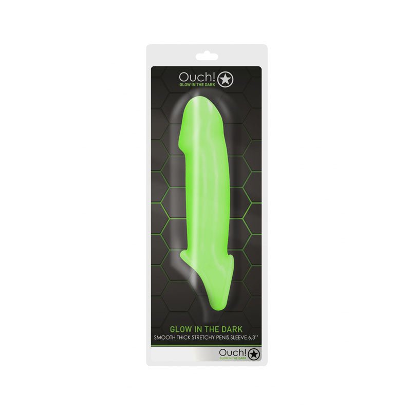 Buy OUCH! Glow In The Dark Smooth Thick Stretchy Penis Sleeve - Glow in Dark 16 cm Penis Extension Sleeve at NZ’s Mega Adult Toys Store. Discover premium sex toys with discreet shipping at the best price in NZ