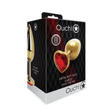 Buy OUCH! Heart Gem Gold Butt Plug - Large - Gold 9.3 cm Large Butt Plug with Heart Gem Base at NZ’s Mega Adult Toys Store. Discover premium sex toys with discreet shipping at the best price in NZ