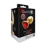 Buy OUCH! Heart Gem Gold Butt Plug - Medium - Gold 8 cm Medium Butt Plug with Heart Gem Base at NZ’s Mega Adult Toys Store. Discover premium sex toys with discreet shipping at the best price in NZ