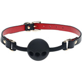 Buy OUCH! Milan Collection - Silicone Ball Gag - Black/Red Breathable Mouth Restraint at NZ’s Mega Adult Toys Store. Discover premium sex toys with discreet shipping at the best price in NZ