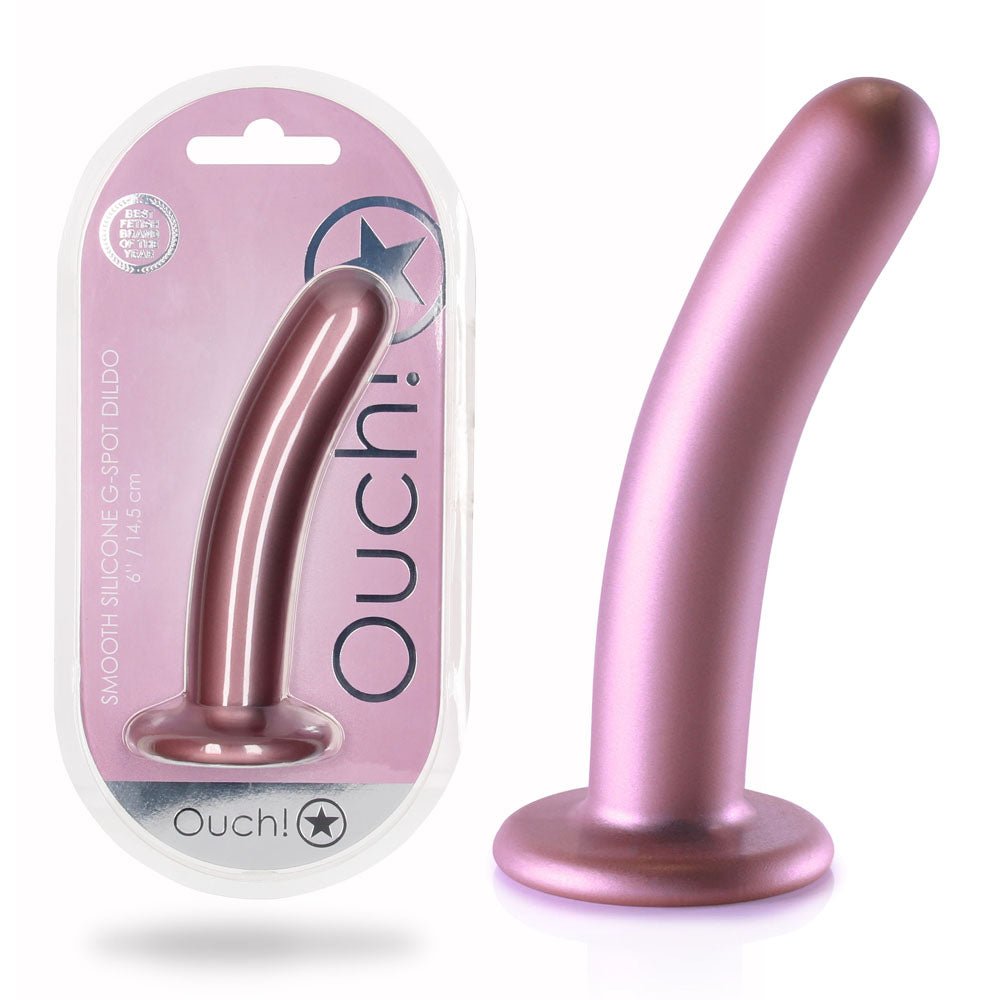 Buy OUCH! Smooth Silicone G - Spot Dildo - 6'' / 14.5 cm - Rose Gold 14.5 cm Dildo at NZ’s Mega Adult Toys Store. Discover premium sex toys with discreet shipping at the best price in NZ