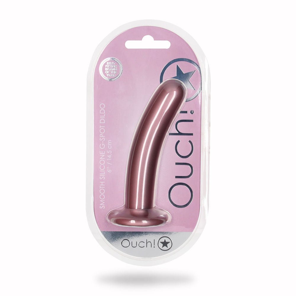 Buy OUCH! Smooth Silicone G - Spot Dildo - 6'' / 14.5 cm - Rose Gold 14.5 cm Dildo at NZ’s Mega Adult Toys Store. Discover premium sex toys with discreet shipping at the best price in NZ