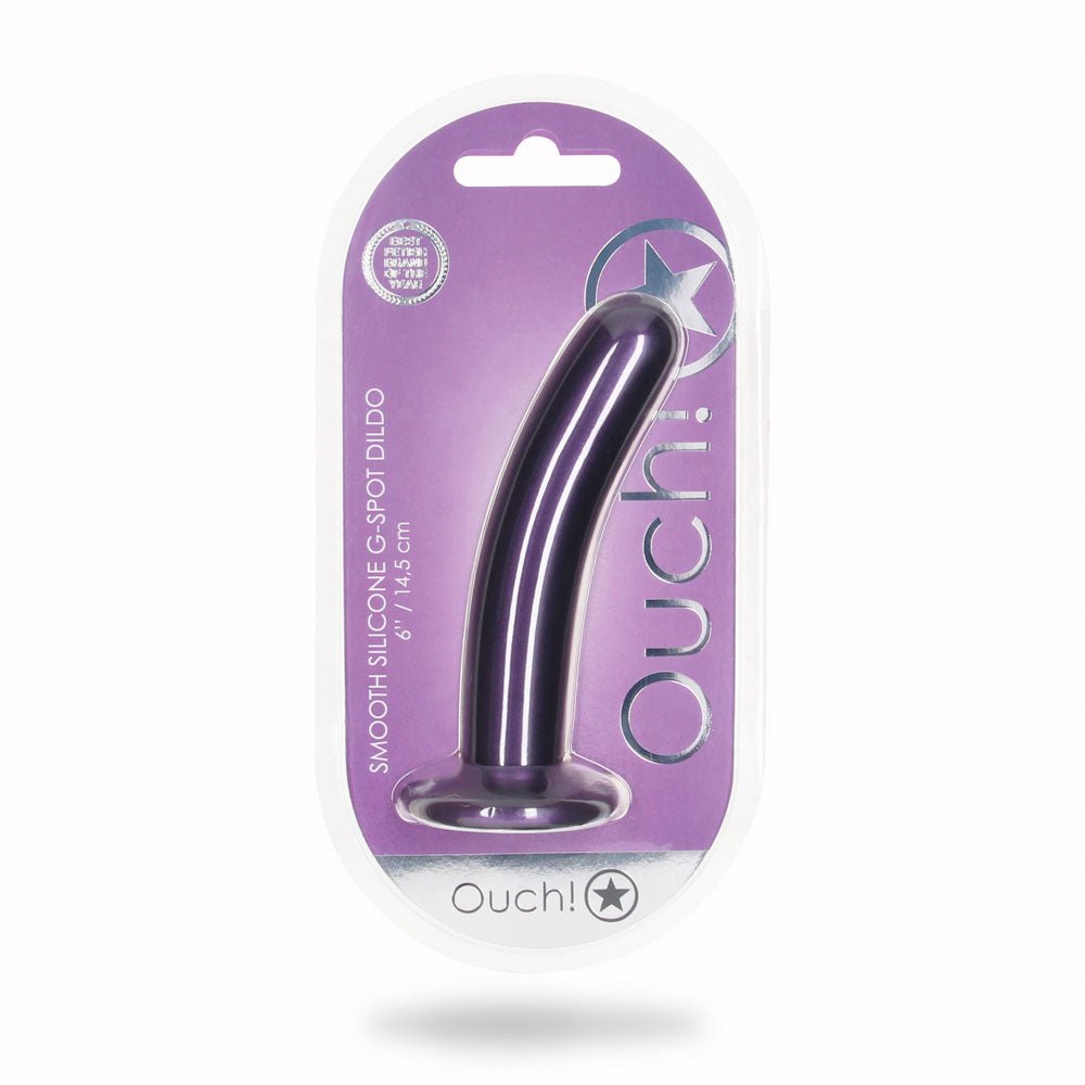 Buy OUCH! Smooth Silicone G - Spot Dildo - 6'' / 14.5 cm - Metallic Purple 14.5 cm Dildo at NZ’s Mega Adult Toys Store. Discover premium sex toys with discreet shipping at the best price in NZ