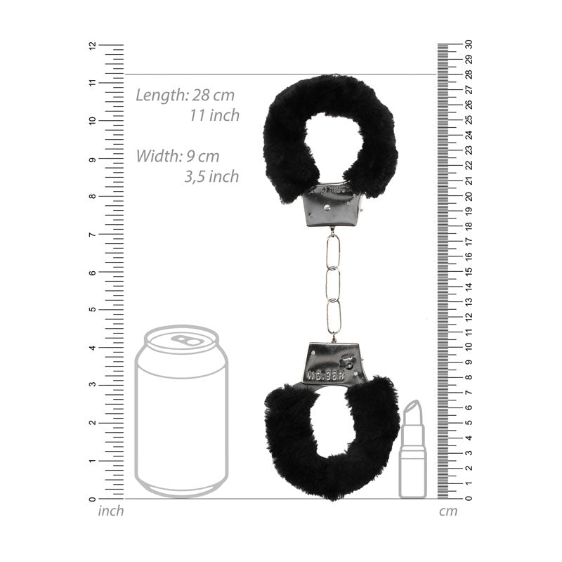 Buy OUCH! Black & White Beginner's Furry Hand Cuffs - Black Restraints at NZ’s Mega Adult Toys Store. Discover premium sex toys with discreet shipping at the best price in NZ