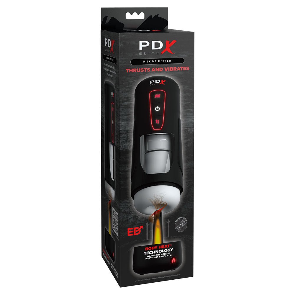 Buy PDX Elite Milk Me Hotter - USB Rechargeable Thrusting Heating & Vibrating Auto Stroker at NZ’s Mega Adult Toys Store. Discover premium sex toys with discreet shipping at the best price in NZ