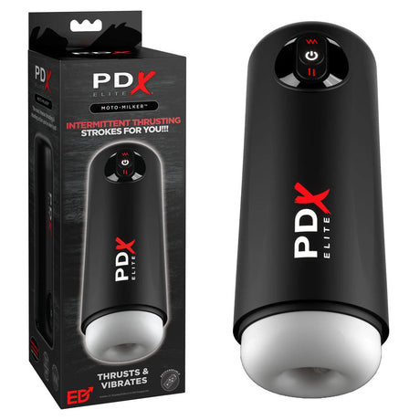 Buy PDX Elite Moto Milker - USB Rechargeable Thrusting & Vibrating Auto Stroker at NZ’s Mega Adult Toys Store. Discover premium sex toys with discreet shipping at the best price in NZ