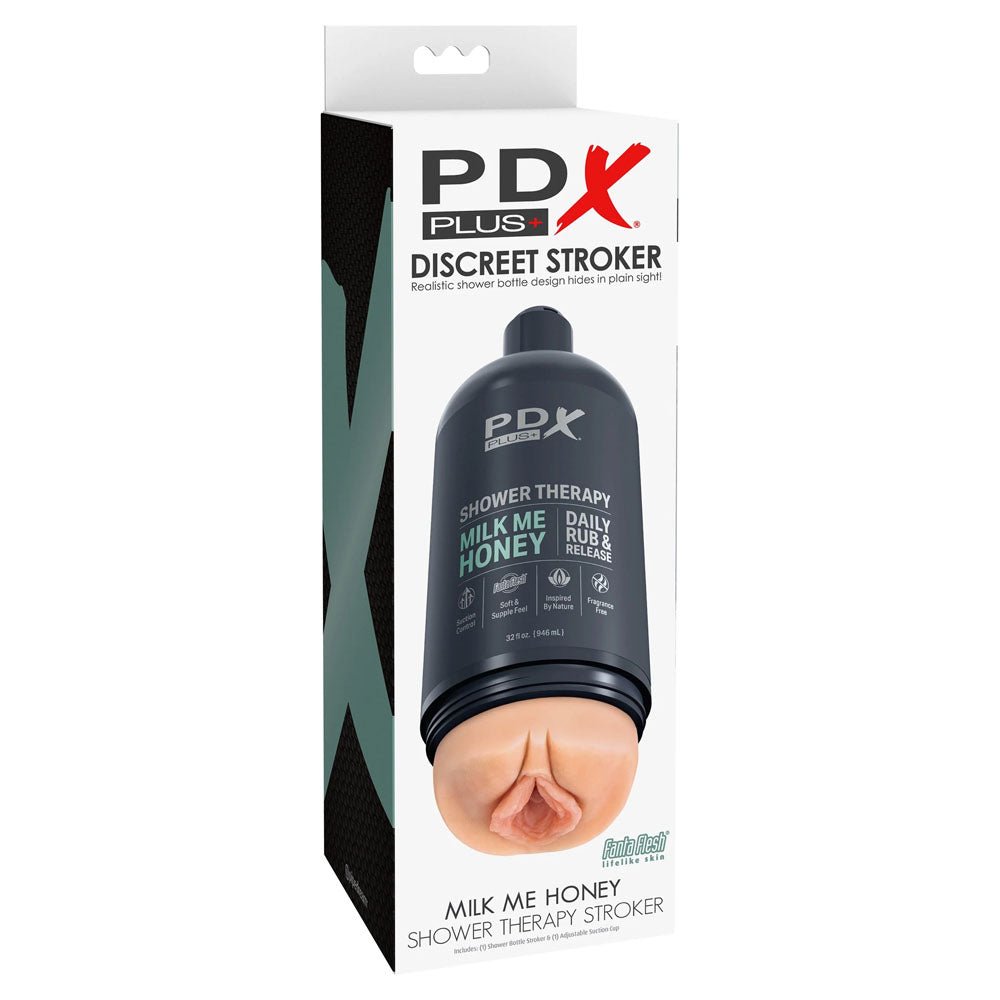 Buy PDX Plus Shower Therapy - Milk Me Honey - Flesh - Flesh Discreet Vagina Stroker with Suction Base at NZ’s Mega Adult Toys Store. Discover premium sex toys with discreet shipping at the best price in NZ