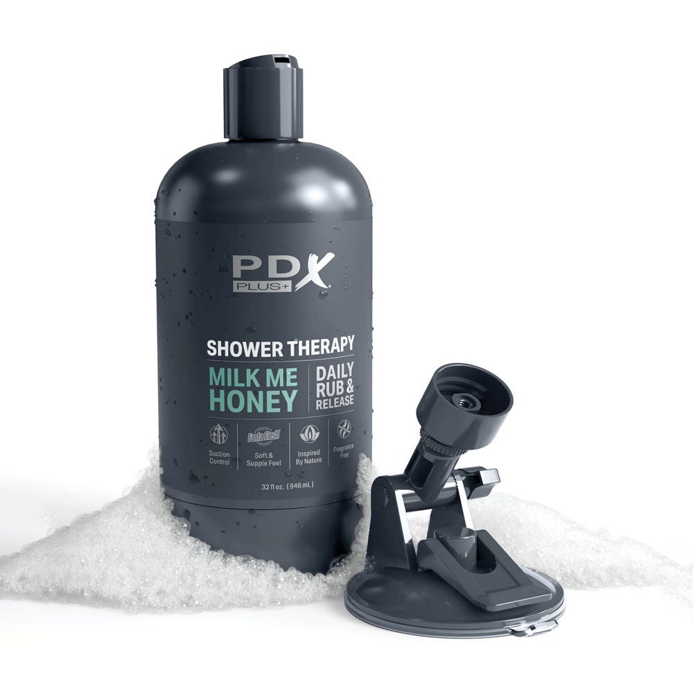 Buy PDX Plus Shower Therapy - Milk Me Honey - Flesh - Flesh Discreet Vagina Stroker with Suction Base at NZ’s Mega Adult Toys Store. Discover premium sex toys with discreet shipping at the best price in NZ