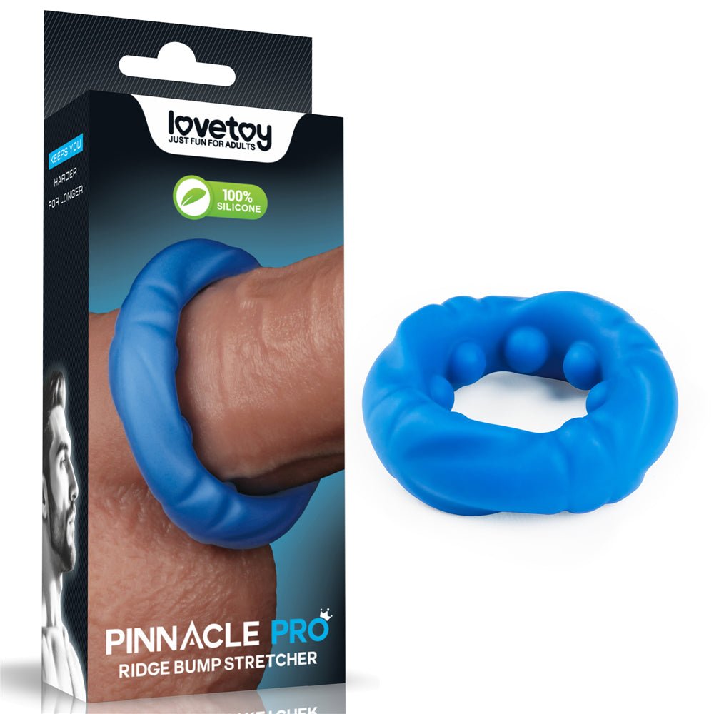 Buy Pinnacle Pro Ridge Bump Stretcher - Blue Cock Ring at NZ’s Mega Adult Toys Store. Discover premium sex toys with discreet shipping at the best price in NZ