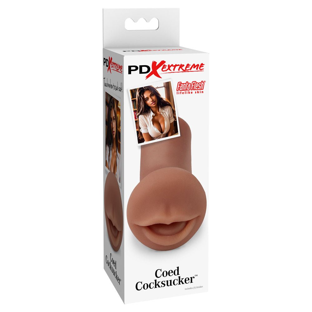 Buy Pipedream Extreme Toyz Coed Cocksucker - Brown - Brown Mouth Stroker at NZ’s Mega Adult Toys Store. Discover premium sex toys with discreet shipping at the best price in NZ