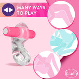 Buy Play With Me Delight Vibrating C - Ring - Clear/Pink Vibrating Cock Ring at NZ’s Mega Adult Toys Store. Discover premium sex toys with discreet shipping at the best price in NZ