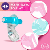 Buy Play With Me Delight Vibrating C - Ring - Clear/Blue Vibrating Cock Ring at NZ’s Mega Adult Toys Store. Discover premium sex toys with discreet shipping at the best price in NZ