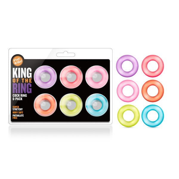 Buy Play With Me - King of the Ring - Coloured Cock Rings - Set of 6 at NZ’s Mega Adult Toys Store. Discover premium sex toys with discreet shipping at the best price in NZ