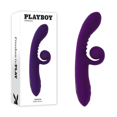 Buy Playboy CURLICUE - Purple 23.5 cm USB Rechargeable Rabbit Vibrator at NZ’s Mega Adult Toys Store. Discover premium sex toys with discreet shipping at the best price in NZ