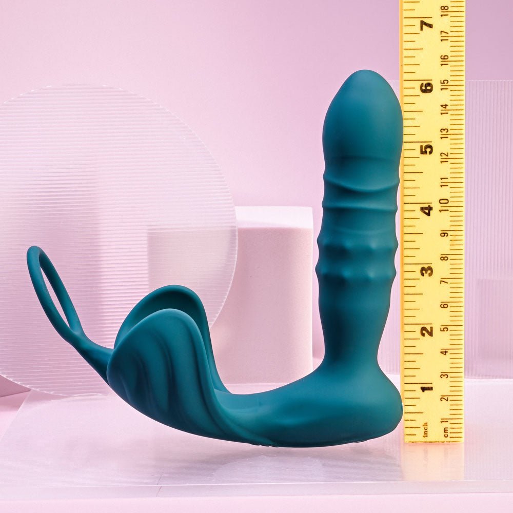 Buy Playboy Pleasure BRING IT ON - Teal USB Rechargeable Thrusting Anal Plug with Cock Ring at NZ’s Mega Adult Toys Store. Discover premium sex toys with discreet shipping at the best price in NZ