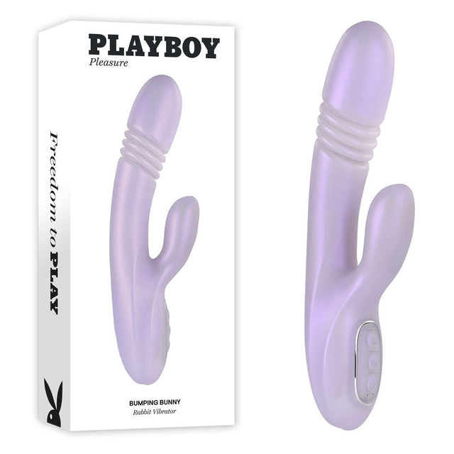 Buy Playboy Pleasure BUMPING BUNNY - Opal 22.9 cm USB Rechargeable Thrusting & Warming Rabbit Vibrator at NZ’s Mega Adult Toys Store. Discover premium sex toys with discreet shipping at the best price in NZ