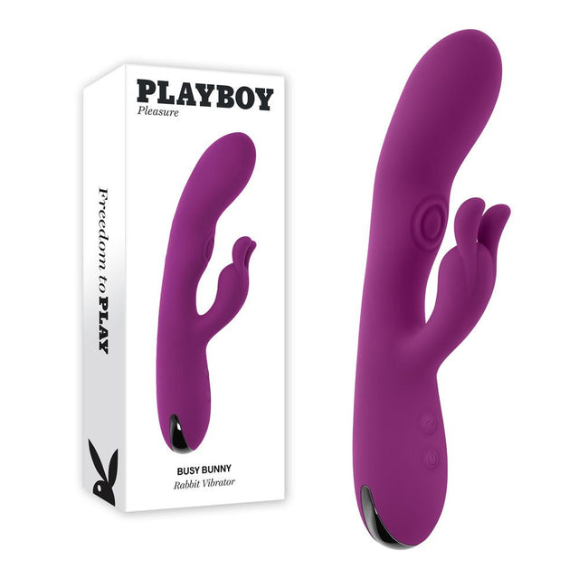 Buy Playboy Pleasure BUSY BUNNY - Purple 22.6 cm USB Rechargeable Rabbit Vibrator with Tapping Shaft at NZ’s Mega Adult Toys Store. Discover premium sex toys with discreet shipping at the best price in NZ