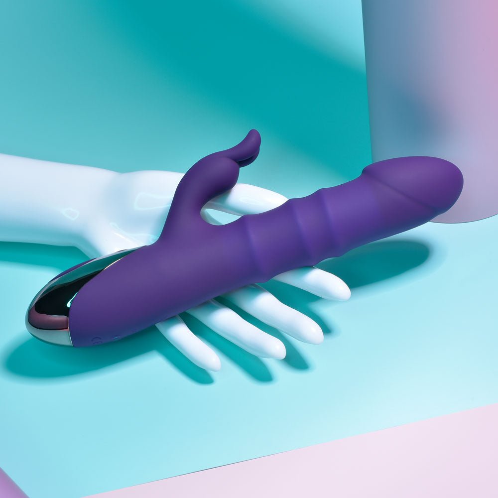 Buy Playboy Pleasure HOP TO IT - Purple 23.5 cm USB Rechargeable Rabbit Vibrator at NZ’s Mega Adult Toys Store. Discover premium sex toys with discreet shipping at the best price in NZ