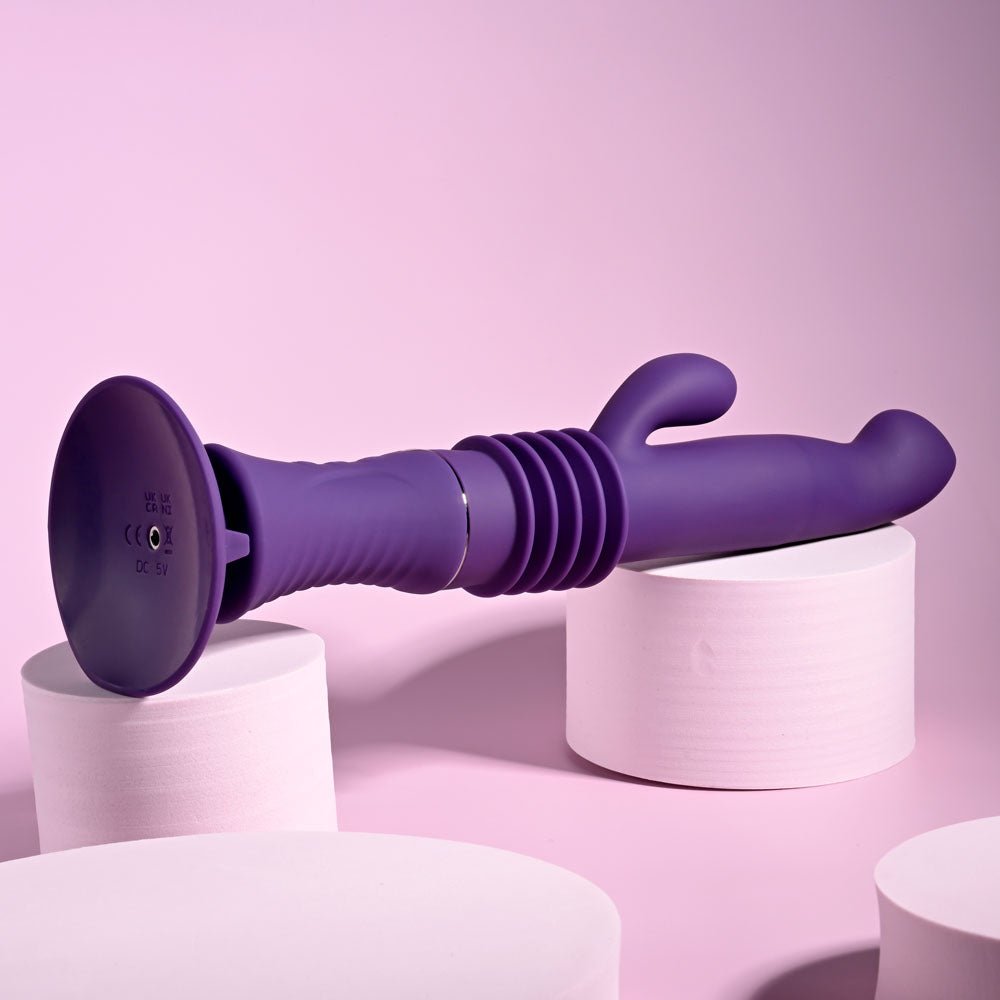 Buy Playboy Pleasure HOPPY ENDING - Purple 29.2 cm USB Rechargeable Thrusting Rabbit Vibrator at NZ’s Mega Adult Toys Store. Discover premium sex toys with discreet shipping at the best price in NZ