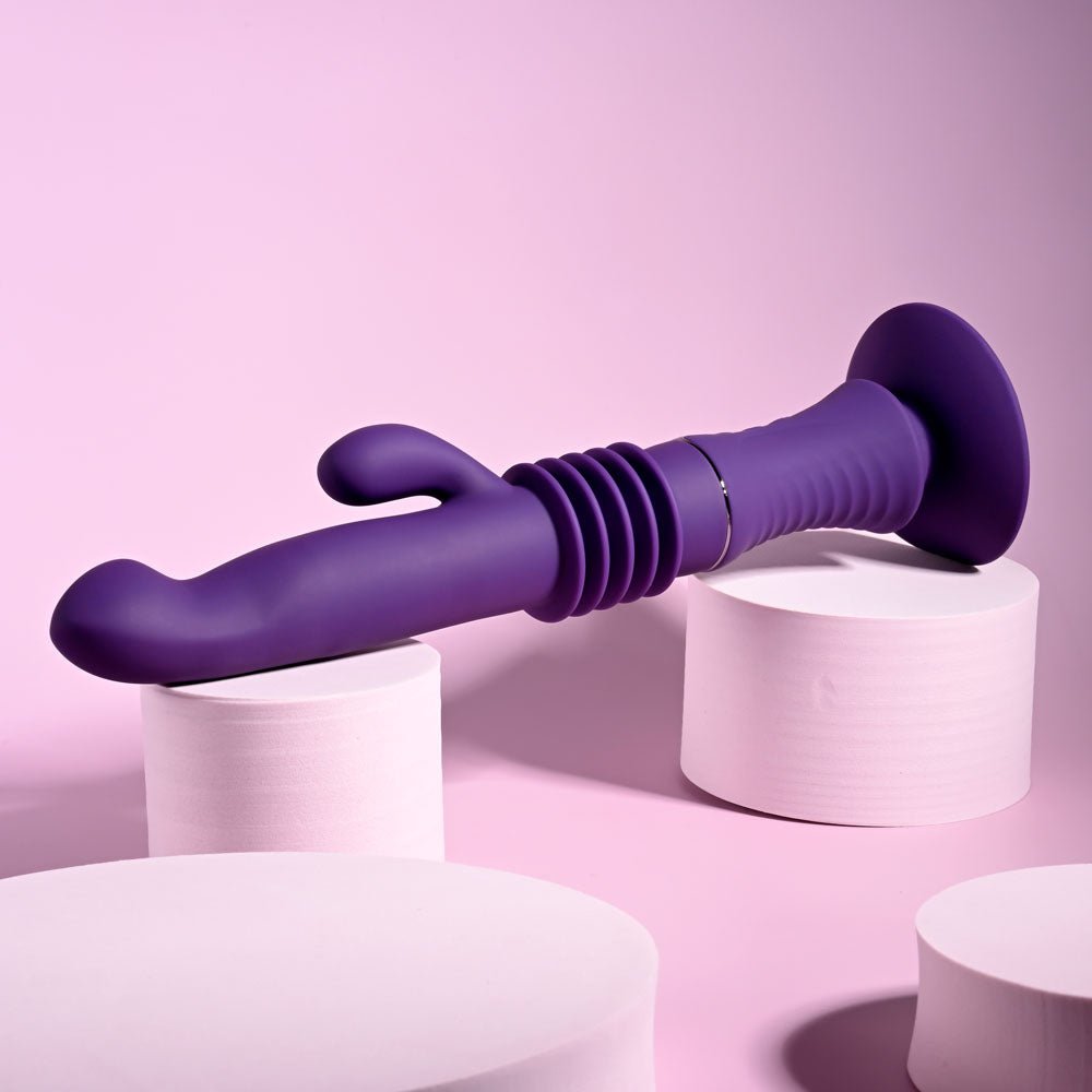 Buy Playboy Pleasure HOPPY ENDING - Purple 29.2 cm USB Rechargeable Thrusting Rabbit Vibrator at NZ’s Mega Adult Toys Store. Discover premium sex toys with discreet shipping at the best price in NZ