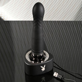 Buy Playboy Pleasure PLEASURE ZONE - Black 21.4 cm Rechargeable Vibrator with USB Charging Dock at NZ’s Mega Adult Toys Store. Discover premium sex toys with discreet shipping at the best price in NZ