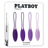 Buy Playboy Pleasure PUT IN WORK - Purple Kegel Ball Set - Set of 4 at NZ’s Mega Adult Toys Store. Discover premium sex toys with discreet shipping at the best price in NZ