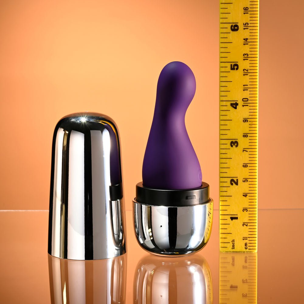 Buy Playboy Pleasure THE JET SET - VIBRATOR - Purple 10.2 cm Vibrator with Self Charging Case at NZ’s Mega Adult Toys Store. Discover premium sex toys with discreet shipping at the best price in NZ