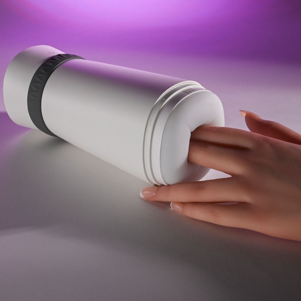 Buy Playboy Pleasure TWIST & STROKE - White USB Rechargeable Heating Stroker with UV Cleaning at NZ’s Mega Adult Toys Store. Discover premium sex toys with discreet shipping at the best price in NZ