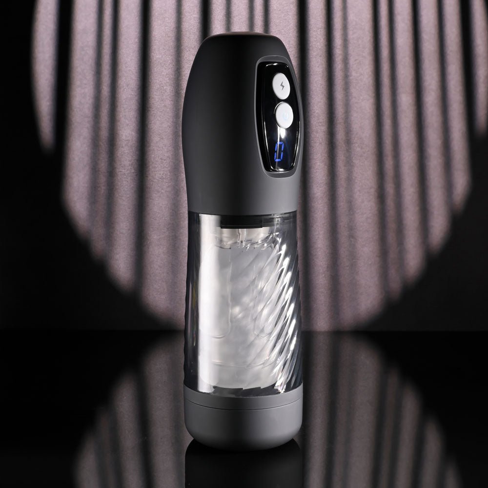 Buy Playboy Pleasure WHIRLWIND - Clear USB Rechargeable Thrusting and Spinning Auto Stroker at NZ’s Mega Adult Toys Store. Discover premium sex toys with discreet shipping at the best price in NZ