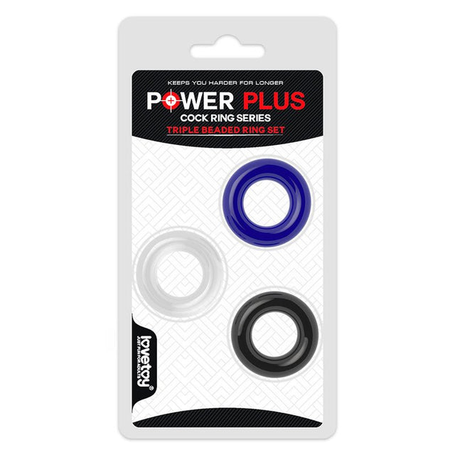 Buy Power Plus Triple Donut Ring Set - Coloured Cock Rings - Set of 3 at NZ’s Mega Adult Toys Store. Discover premium sex toys with discreet shipping at the best price in NZ