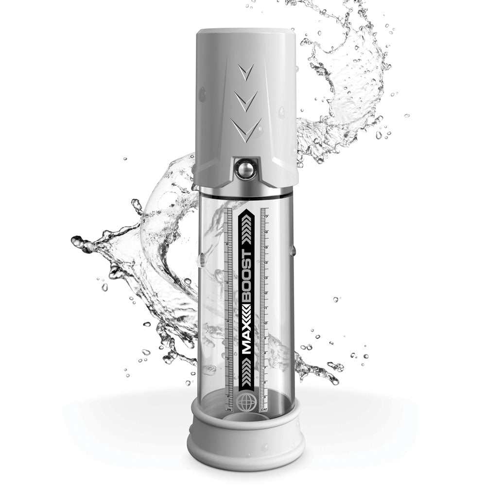 Buy Pump Worx Max Boost - White - White Penis Pump at NZ’s Mega Adult Toys Store. Discover premium sex toys with discreet shipping at the best price in NZ