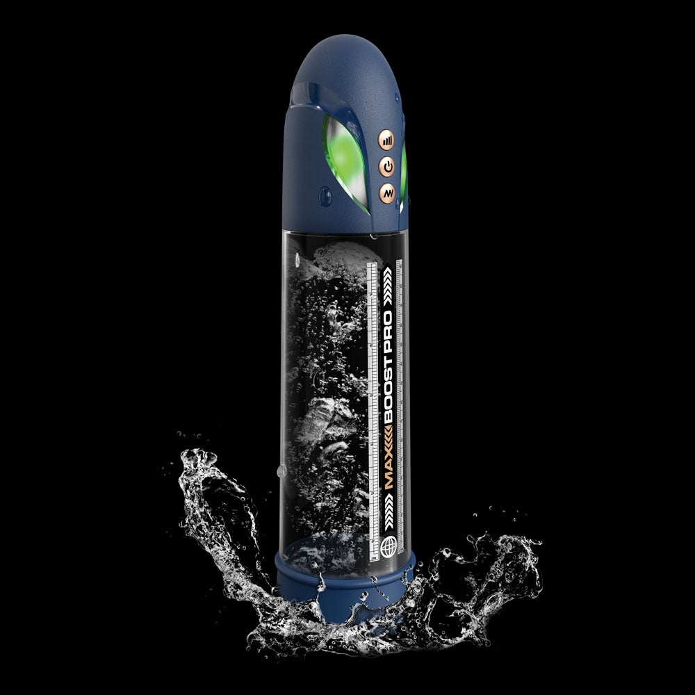 Buy Pump Worx Max Boost Pro Flow - Blue - Blue/Clear USB Rechargeable Waterproof Auto Penis Pump at NZ’s Mega Adult Toys Store. Discover premium sex toys with discreet shipping at the best price in NZ