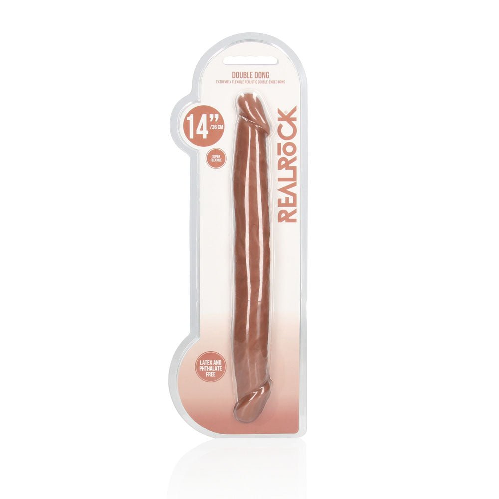 Buy REALROCK 14'' Double Dildo - Tan 36 cm Double Dong at NZ’s Mega Adult Toys Store. Discover premium sex toys with discreet shipping at the best price in NZ