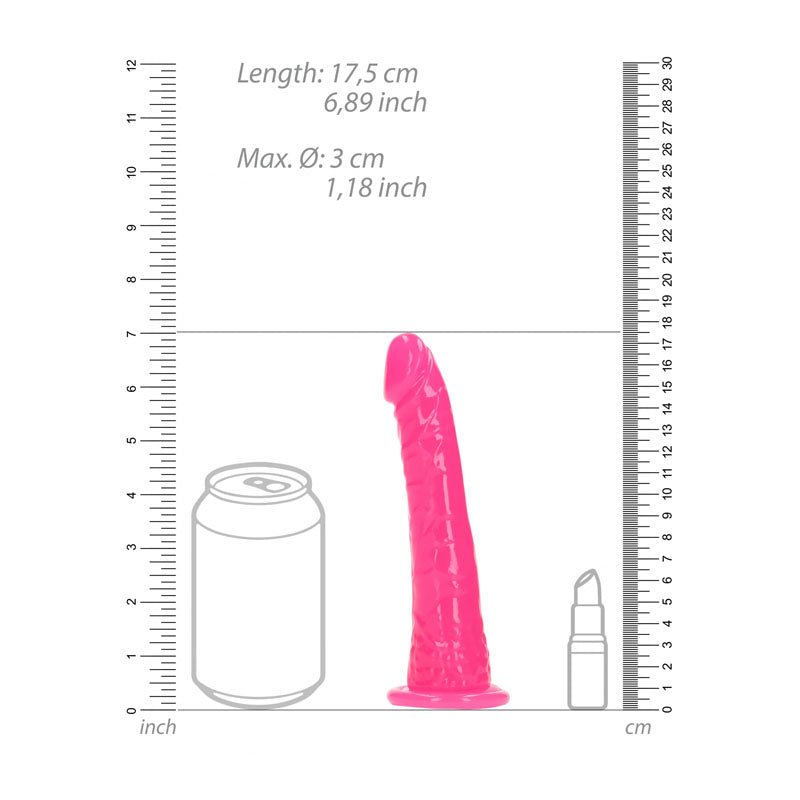 Buy REALROCK 15.5 cm Slim Glow in the Dark Neon - Pink - Glow in Dark Pink 15.5 cm (6'') Dong at NZ’s Mega Adult Toys Store. Discover premium sex toys with discreet shipping at the best price in NZ