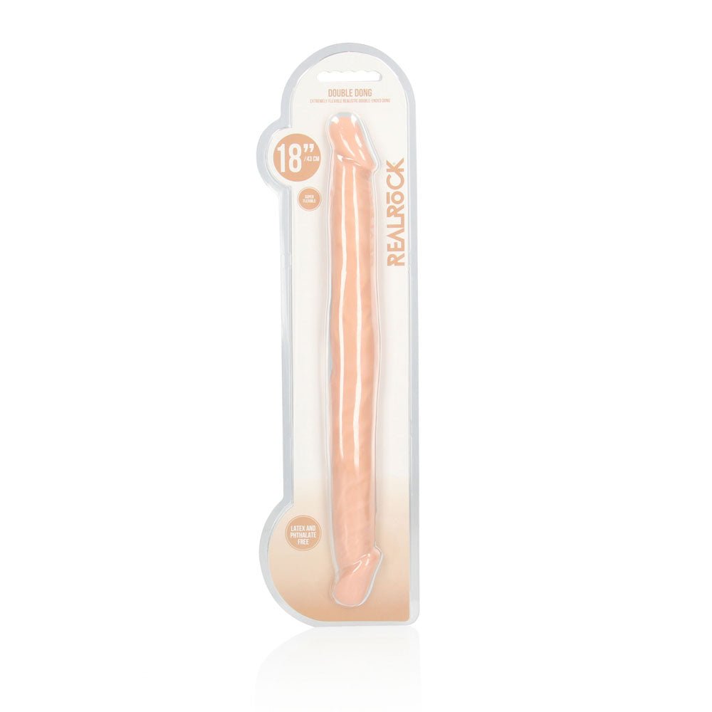 Buy REALROCK 18'' Double Dildo - Flesh 46 cm Double Dong at NZ’s Mega Adult Toys Store. Discover premium sex toys with discreet shipping at the best price in NZ