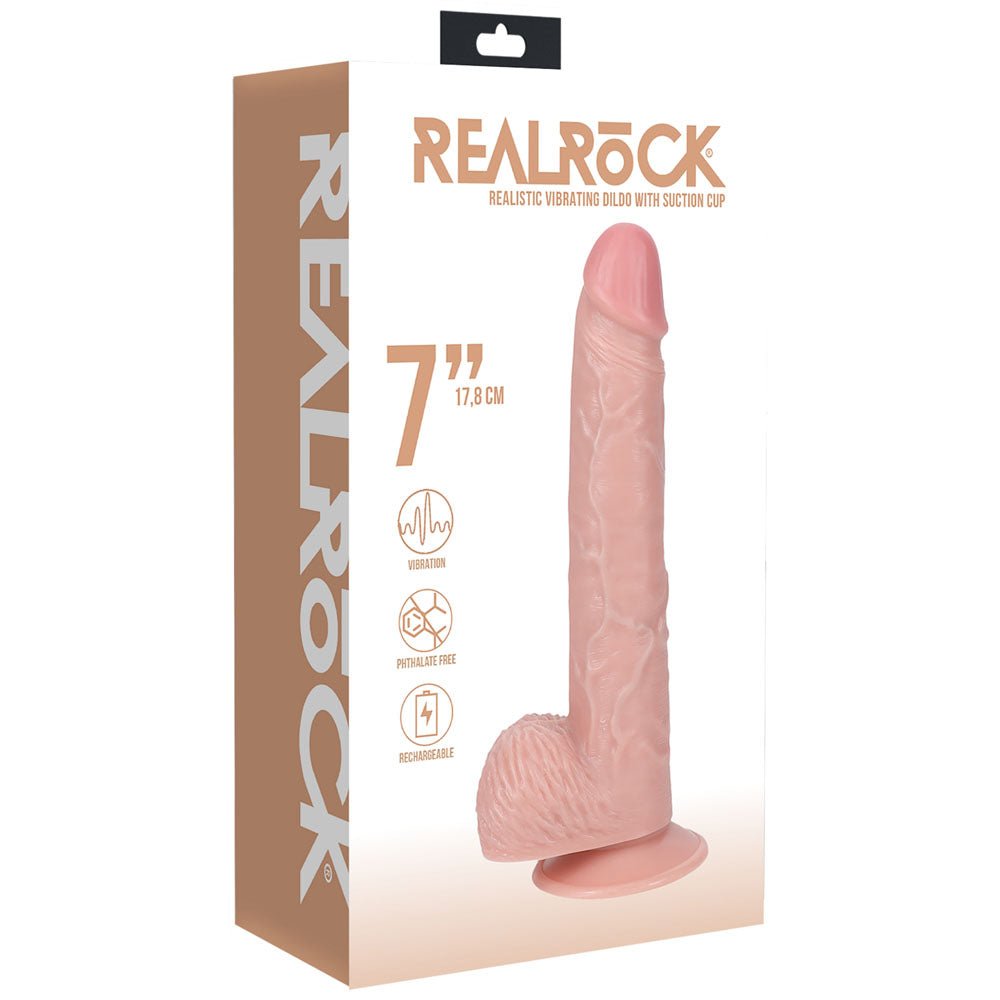 Buy REALROCK 18cm Vibrating Cock + Balls - Flesh - Flesh 17.8 cm (7'') USB Rechargeable Vibrating Dong at NZ’s Mega Adult Toys Store. Discover premium sex toys with discreet shipping at the best price in NZ