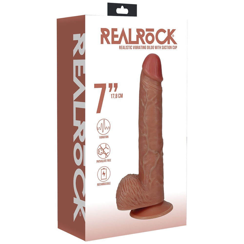 Buy REALROCK 18cm Vibrating Cock + Balls - Tan - Tan 17.8 cm (7'') USB Rechargeable Vibrating Dong at NZ’s Mega Adult Toys Store. Discover premium sex toys with discreet shipping at the best price in NZ