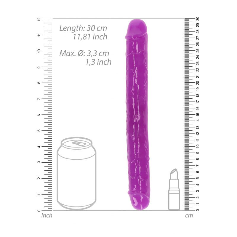 Buy REALROCK 30 cm Double Dong Glow - Purple - Purple 30 cm (12'') Double Dong at NZ’s Mega Adult Toys Store. Discover premium sex toys with discreet shipping at the best price in NZ