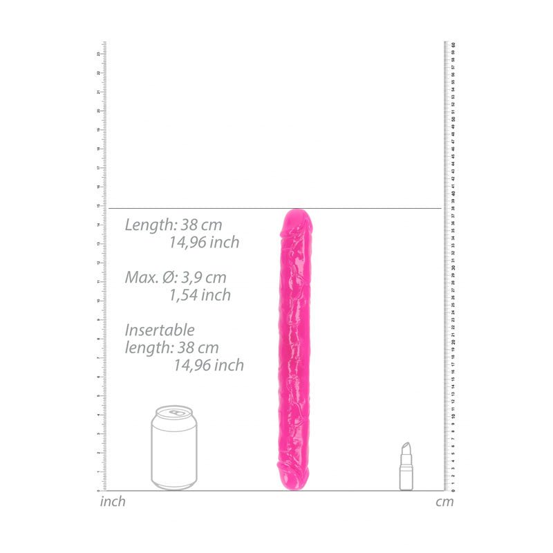 Buy REALROCK 38 cm Double Dong Glow - Pink - Pink 38 cm (15'') Double Dong at NZ’s Mega Adult Toys Store. Discover premium sex toys with discreet shipping at the best price in NZ