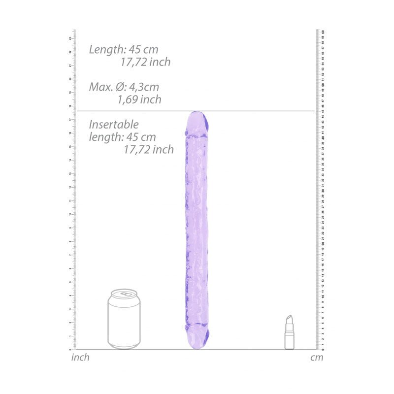 Buy REALROCK 45 cm Double Dong - Purple - Purple 45 cm (18'') Double Dong at NZ’s Mega Adult Toys Store. Discover premium sex toys with discreet shipping at the best price in NZ