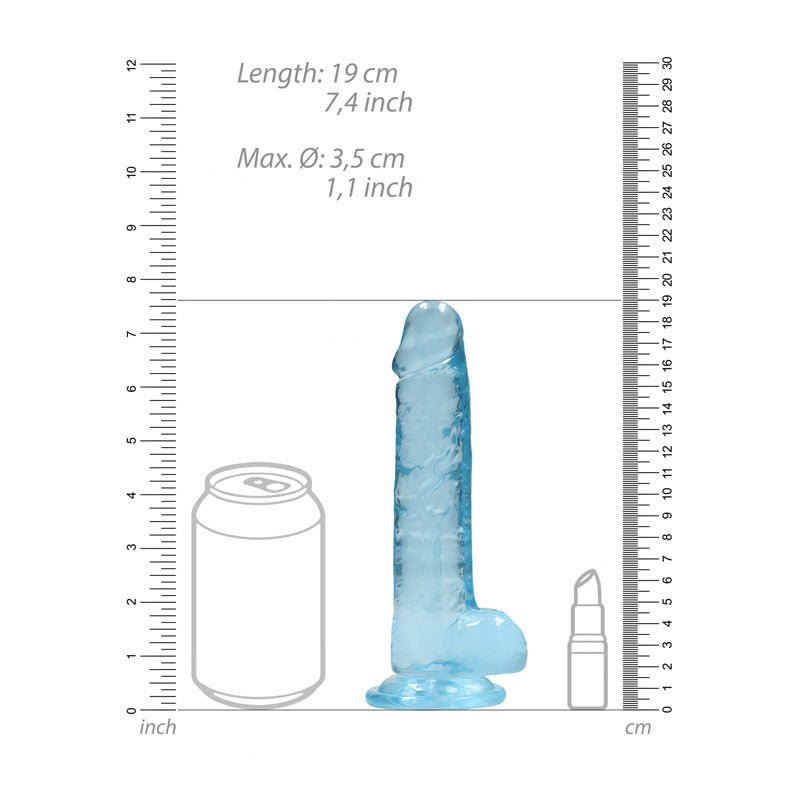 Buy REALROCK 7'' Realistic Dildo With Balls - Blue 17.8 cm Dong at NZ’s Mega Adult Toys Store. Discover premium sex toys with discreet shipping at the best price in NZ