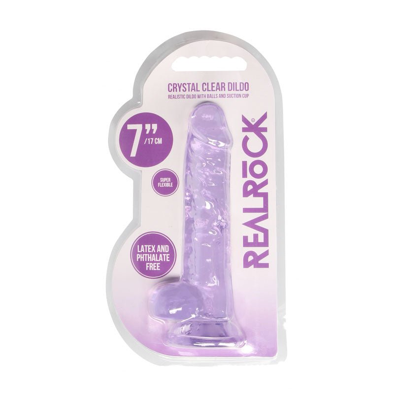 Buy REALROCK 7'' Realistic Dildo With Balls - Purple 17.8 cm Dong at NZ’s Mega Adult Toys Store. Discover premium sex toys with discreet shipping at the best price in NZ