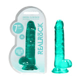 Buy REALROCK 7'' Realistic Dildo With Balls - Turquoise 17.8 cm Dong at NZ’s Mega Adult Toys Store. Discover premium sex toys with discreet shipping at the best price in NZ