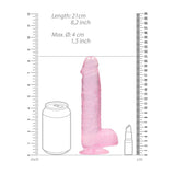 Buy REALROCK 8'' Realistic Dildo With Balls - Pink 20.3 cm Dong at NZ’s Mega Adult Toys Store. Discover premium sex toys with discreet shipping at the best price in NZ